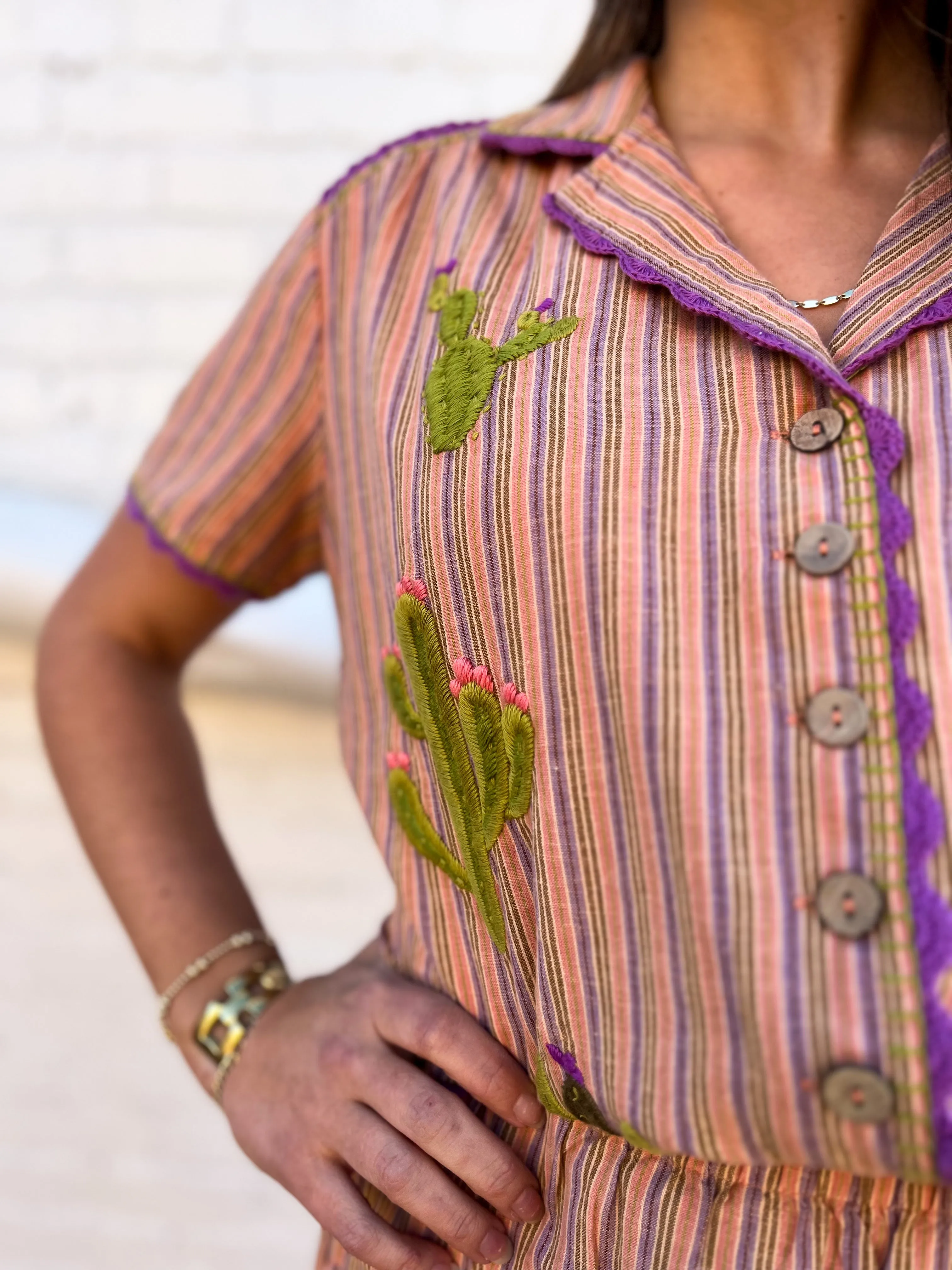 Sister Mary: Socorro Top in Multi Stripe