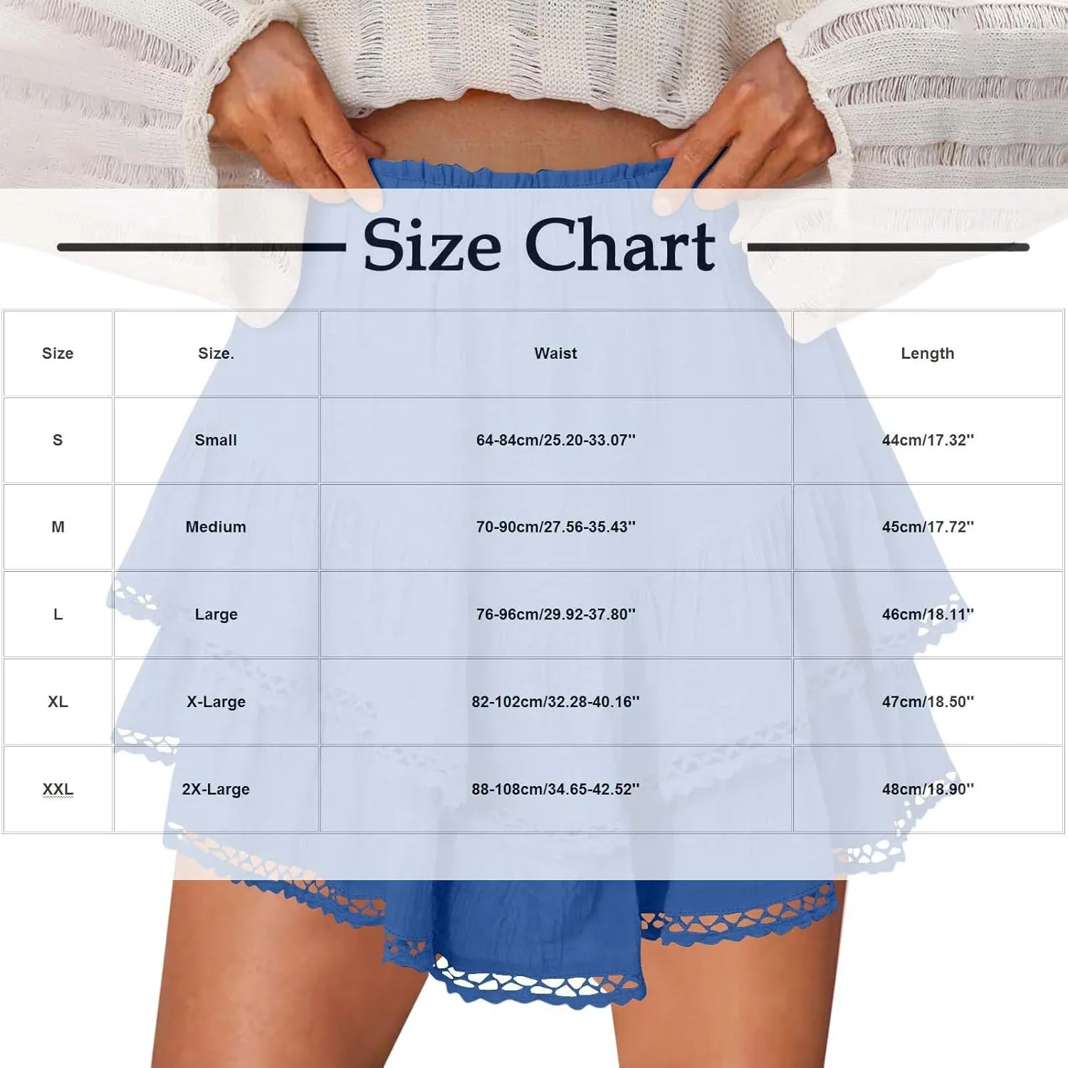 Skorts for Women Dressy Casual Ruffle Tiered Athletic Shorts Elastic High Waist Mini Skirts Cute Boho Beach Outfits