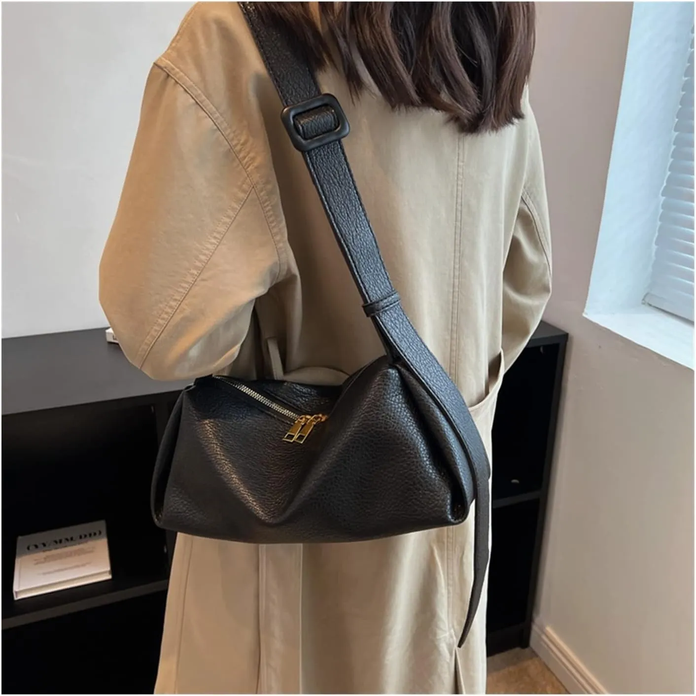 Small Bucket Crossbody For Women Trend Vintage Design Leather Handbags And Purses Shoulder Bag For Women