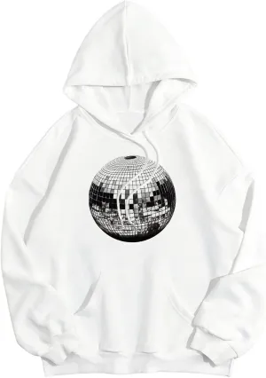 SOLY HUX Women's Graphic Hoodies Vintage Hooded Sweatshirts Long Sleeve Oversized Pullover Tops