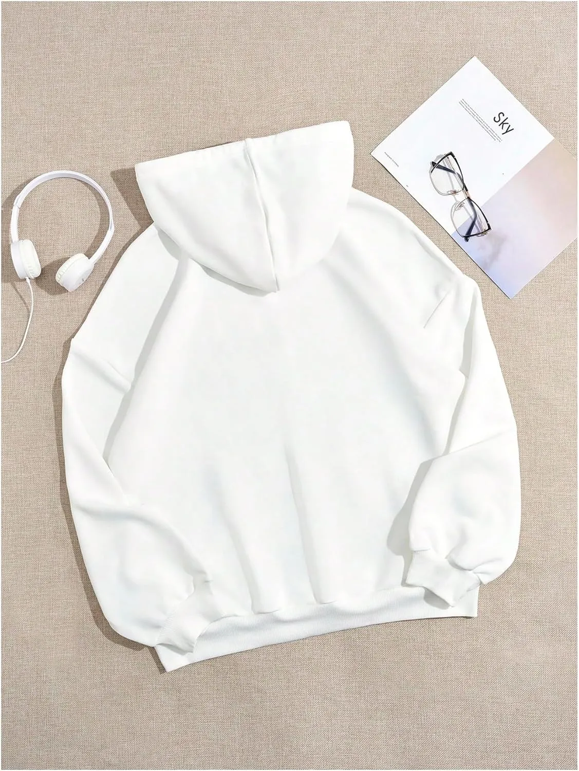 SOLY HUX Women's Graphic Hoodies Vintage Hooded Sweatshirts Long Sleeve Oversized Pullover Tops