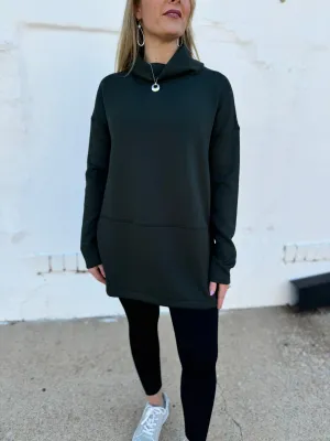 Spanx: AirEssentials Turtleneck Tunic in Essex Green 50501R
