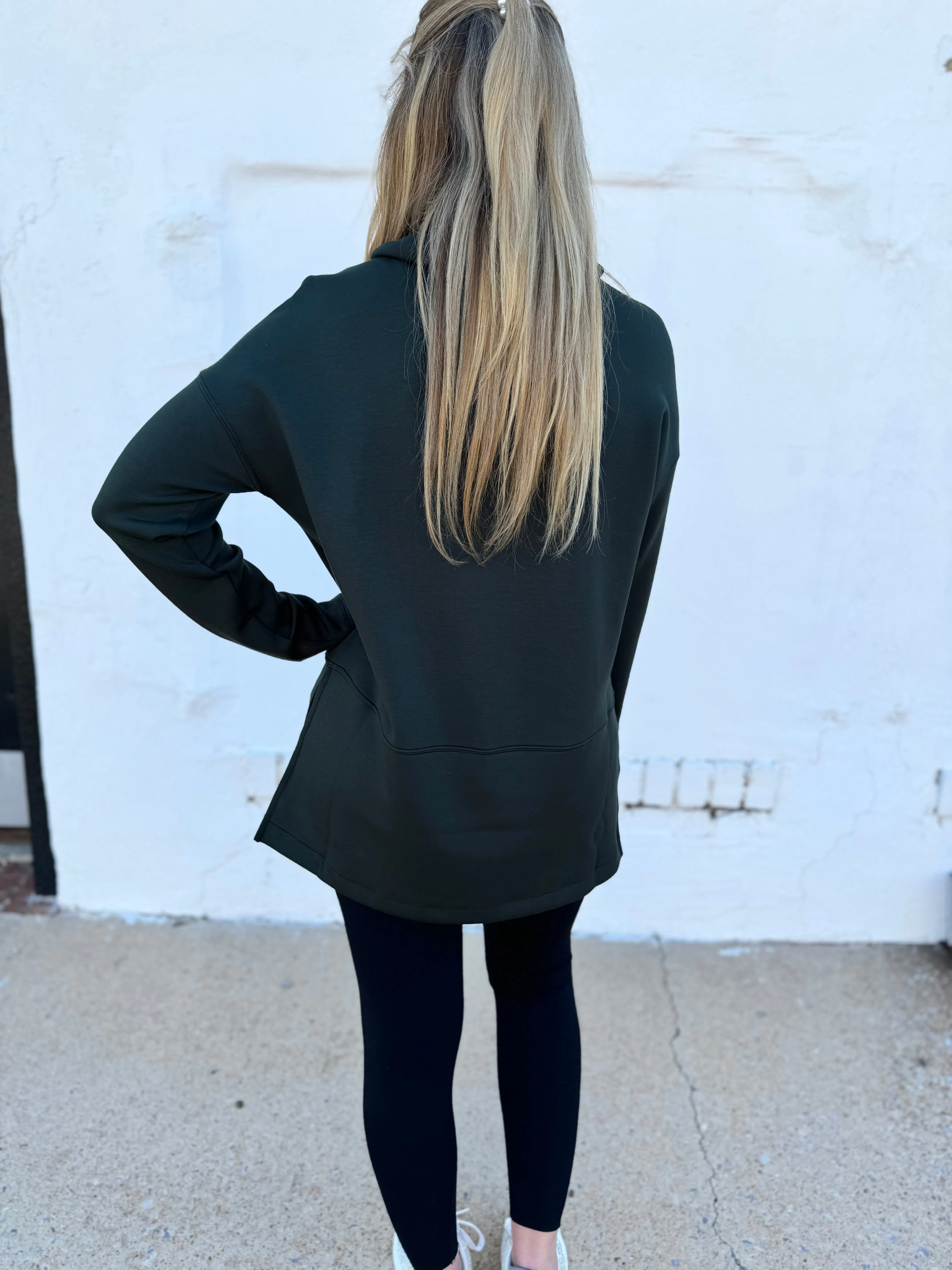 Spanx: AirEssentials Turtleneck Tunic in Essex Green 50501R