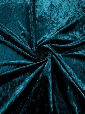 Teal Blue Crushed Velvet Fabric/58 Inches Wide/Cosplays.