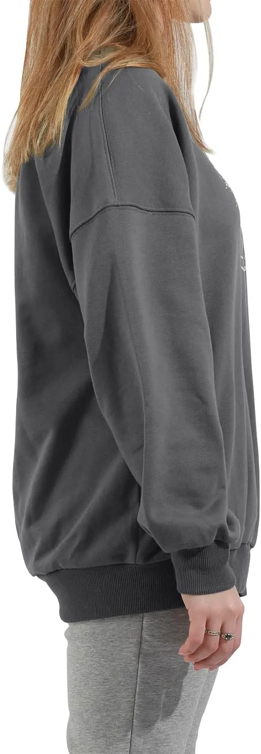 utcoco Womens Oversized Sweatshirts Graphic Long Sleeve Crewneck Loose Fit Casual Pullover Tops