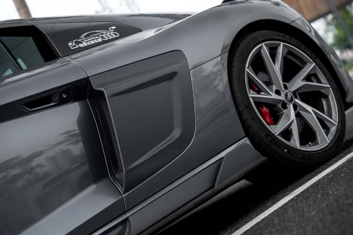Ventus Veloce Side Skirts for Audi R8 Gen 2 2020-2023 Pre-preg Carbon Fiber