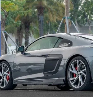 Ventus Veloce Side Skirts for Audi R8 Gen 2 2020-2023 Pre-preg Carbon Fiber