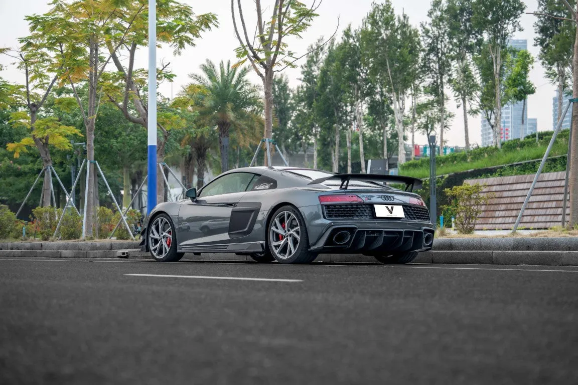 Ventus Veloce Side Skirts for Audi R8 Gen 2 2020-2023 Pre-preg Carbon Fiber