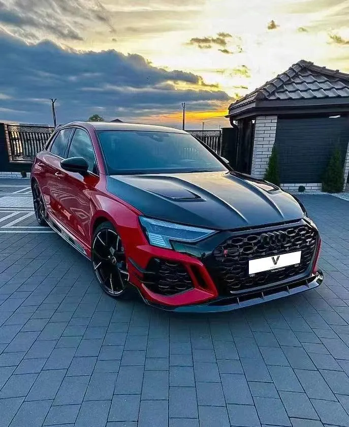 Ventus Veloce V2 Side Skirts for Audi RS3 8Y 2022-ON Carbon Fiber