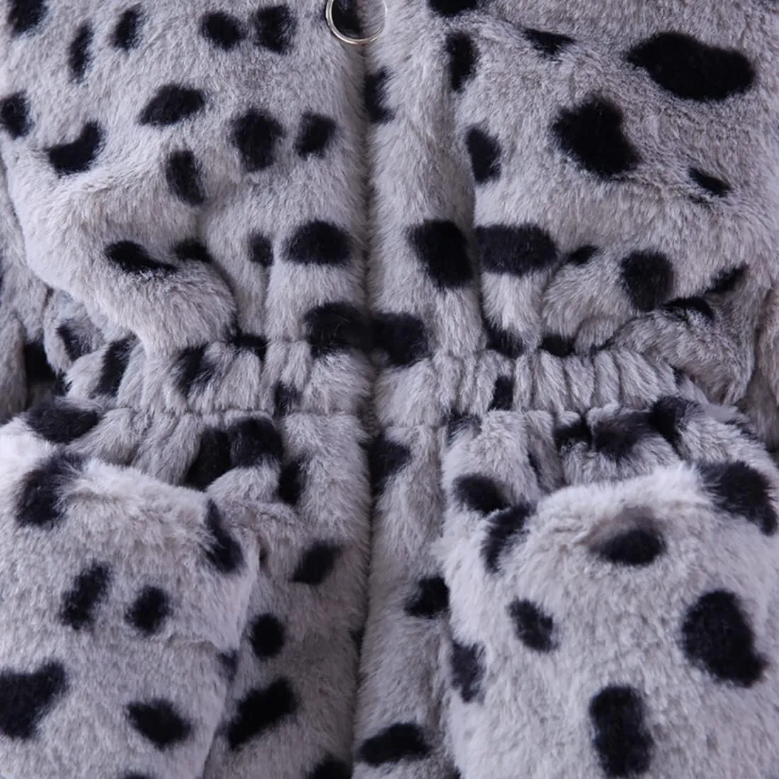 WEONEDREAM Toddler Girls Winter Fleece Coat Kids Hooded Faux Fur Jacket Baby Warm Outwear