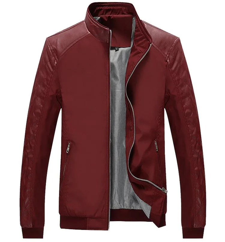 West Louis Business PU Leather Slim Jacket