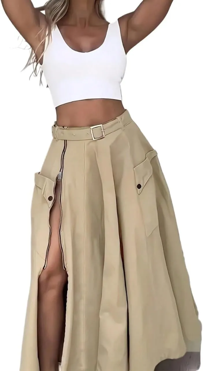 Women's 2025 Casual Maxi Long Skirts Long Casual Skirt