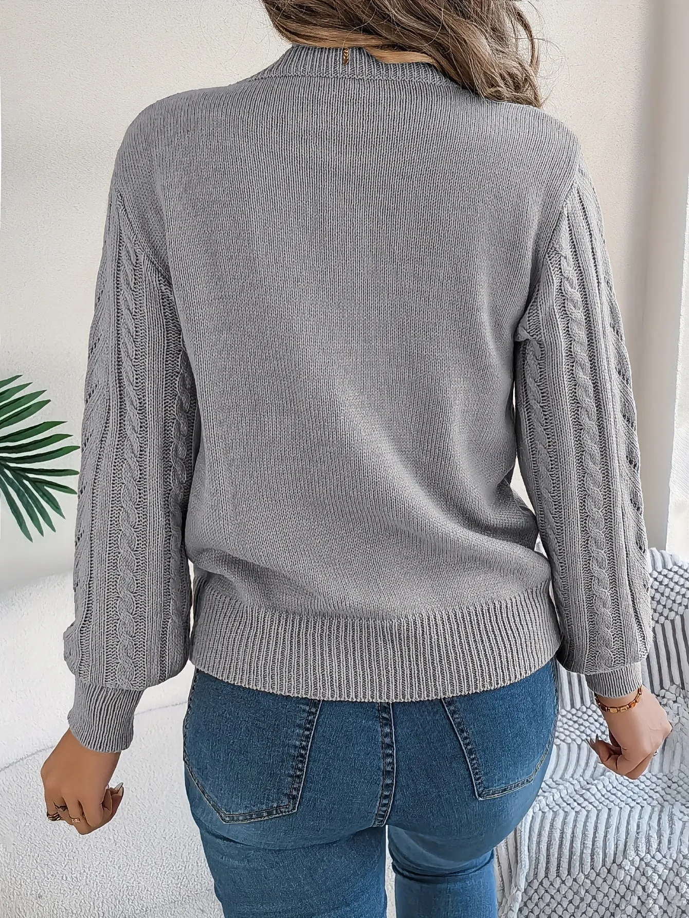 Women's Cozy Cable Knit Sweater