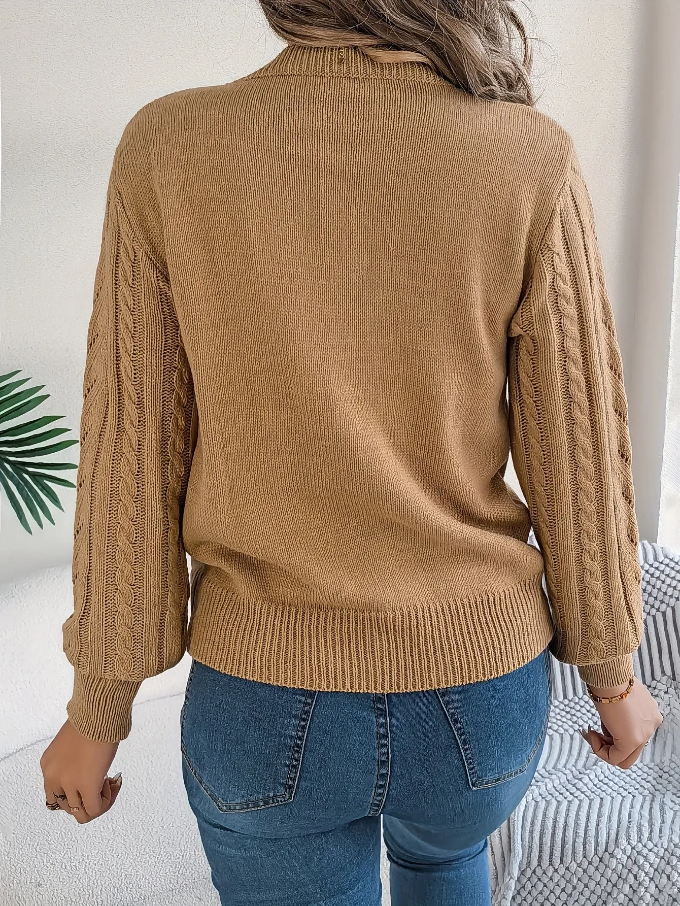 Women's Cozy Cable Knit Sweater