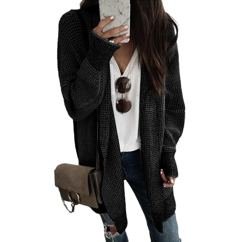 Women's Long-Line Open Front Cardigan Sweater