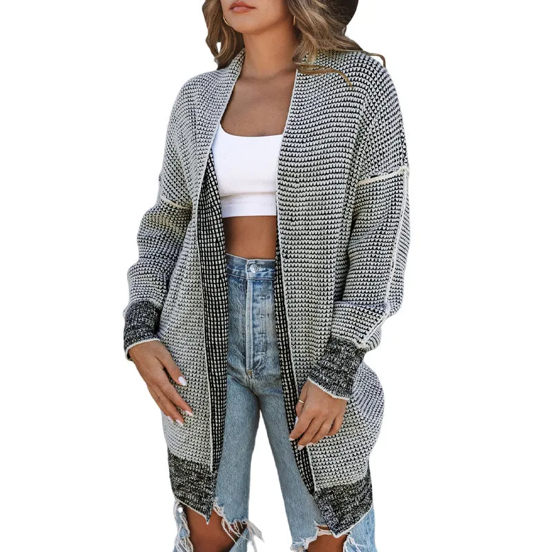 Women's Long-Line Open Front Cardigan Sweater