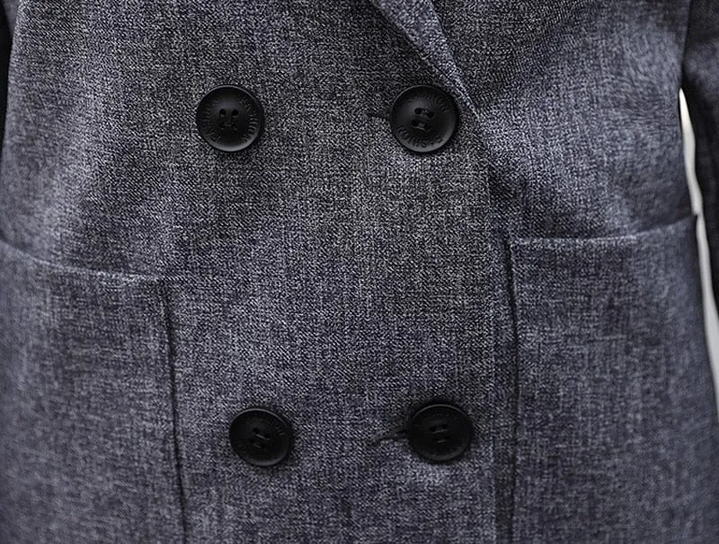 Women's Pant Suits Double Breasted Jacket and Pant Blazer
