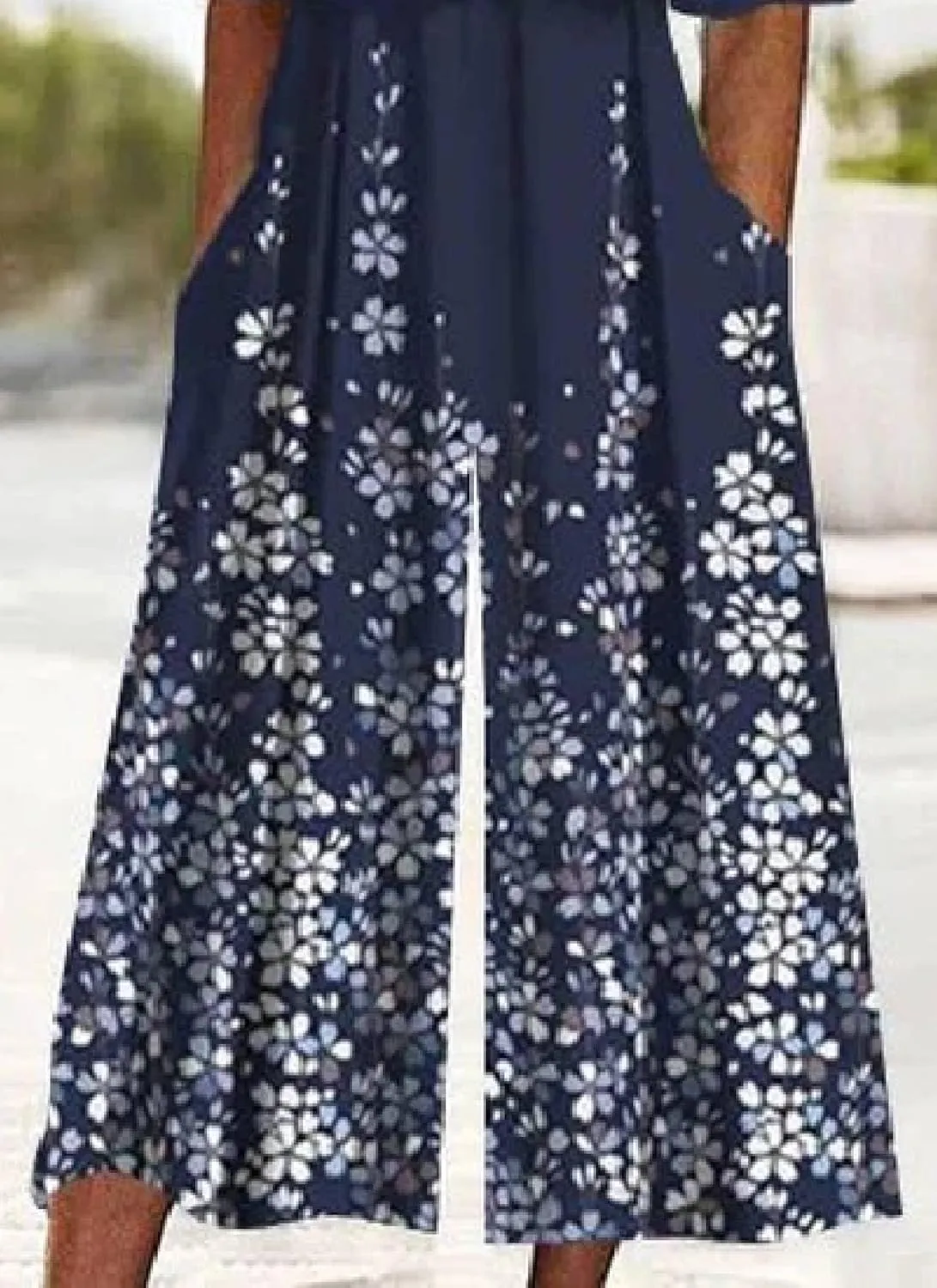 Women's Solid Jumpsuits 2025 Spring Outfits Half Sleeve Elegant V Neck and Wide Leg Pants Rompers with Side Pockets