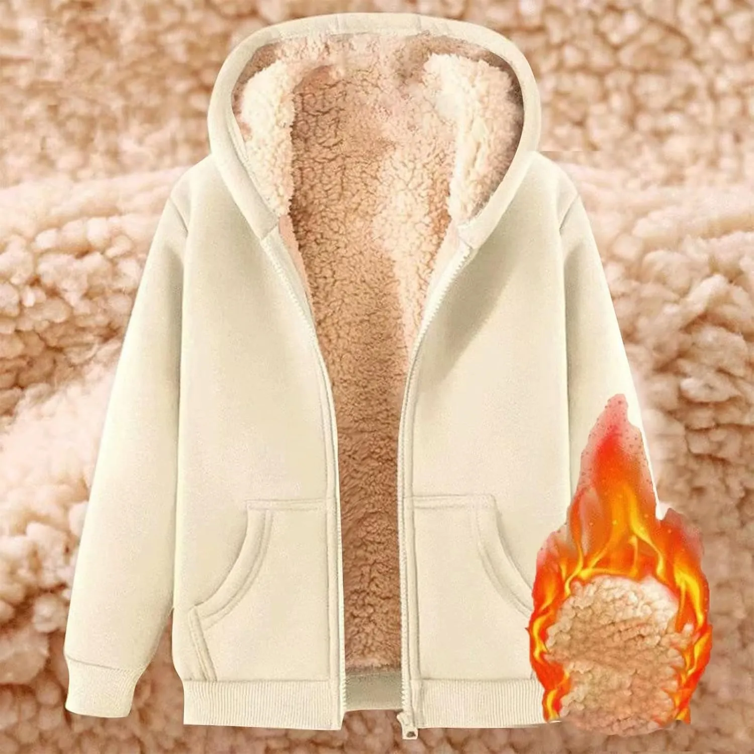 Women's Trench Coat Elegant Plain Warm Transition Coat Winter Jacket Long Sleeve Autumn Winter Jacket Hooded Thin