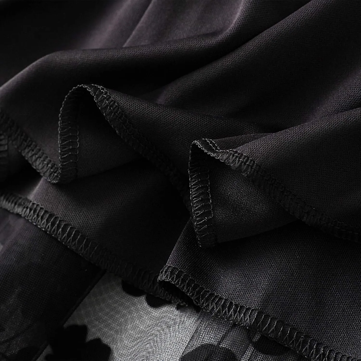 Women's Tulle Skirt Pleated Tutu Skirts Elastic High Waist Elegant Point Floral Printed Mesh Lady A Line Midi Skirt